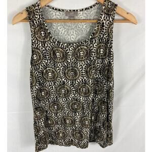 J Jill Wearever Patterned Stretch Tank Size XS